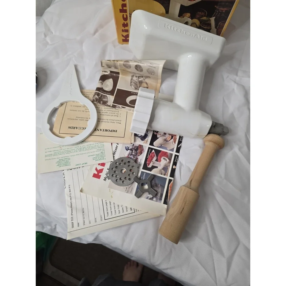 Hobart Kitchenaid All Metal Food Grinder Vintage With Box, Parts Only